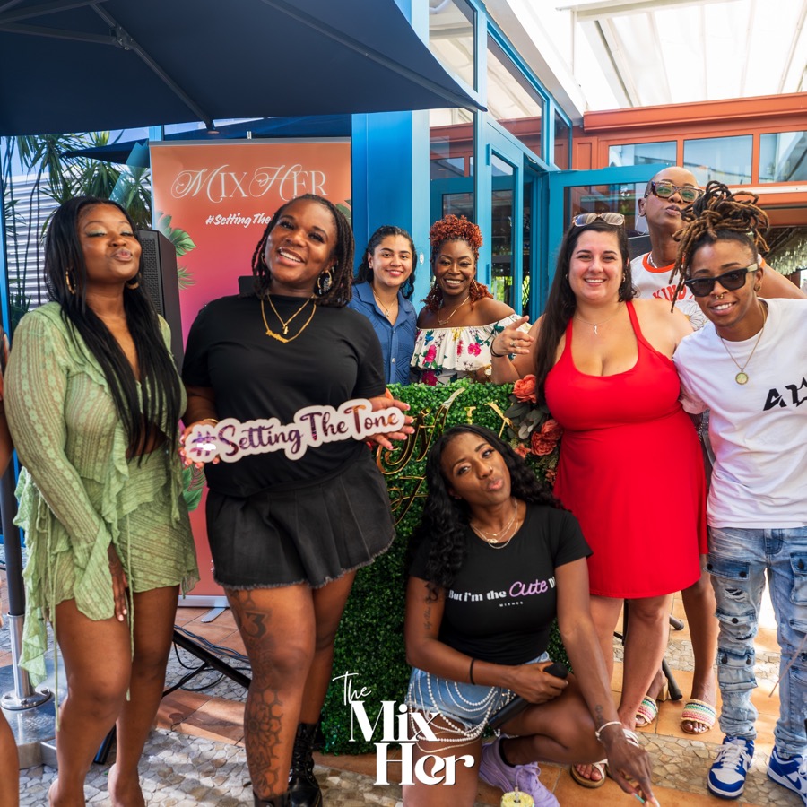 Brand activation at a packed MixHer female DJ event