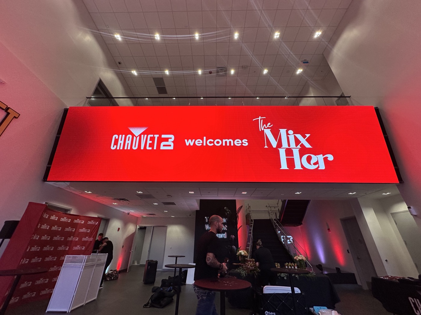 Chauvet DJ welcomes The MixHer on the venue LED wall